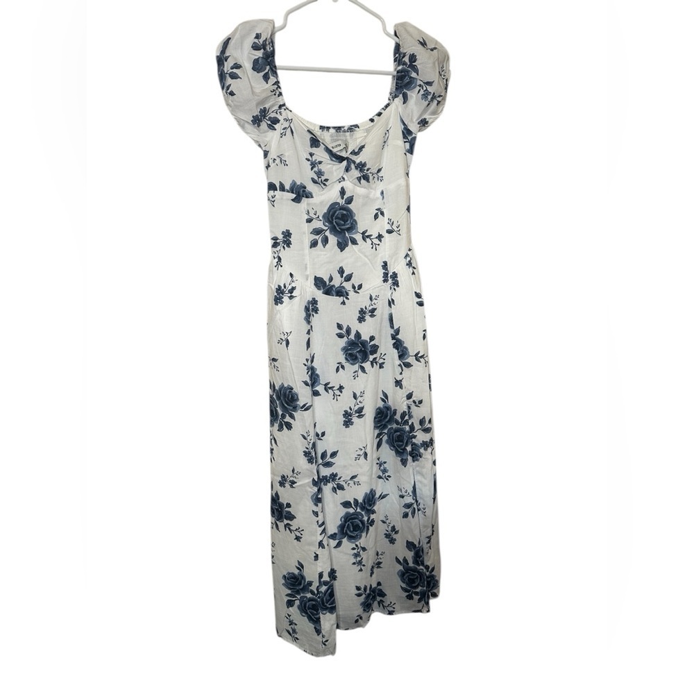 Hollister Blue and White Floral Dress - Picture 2 of 7